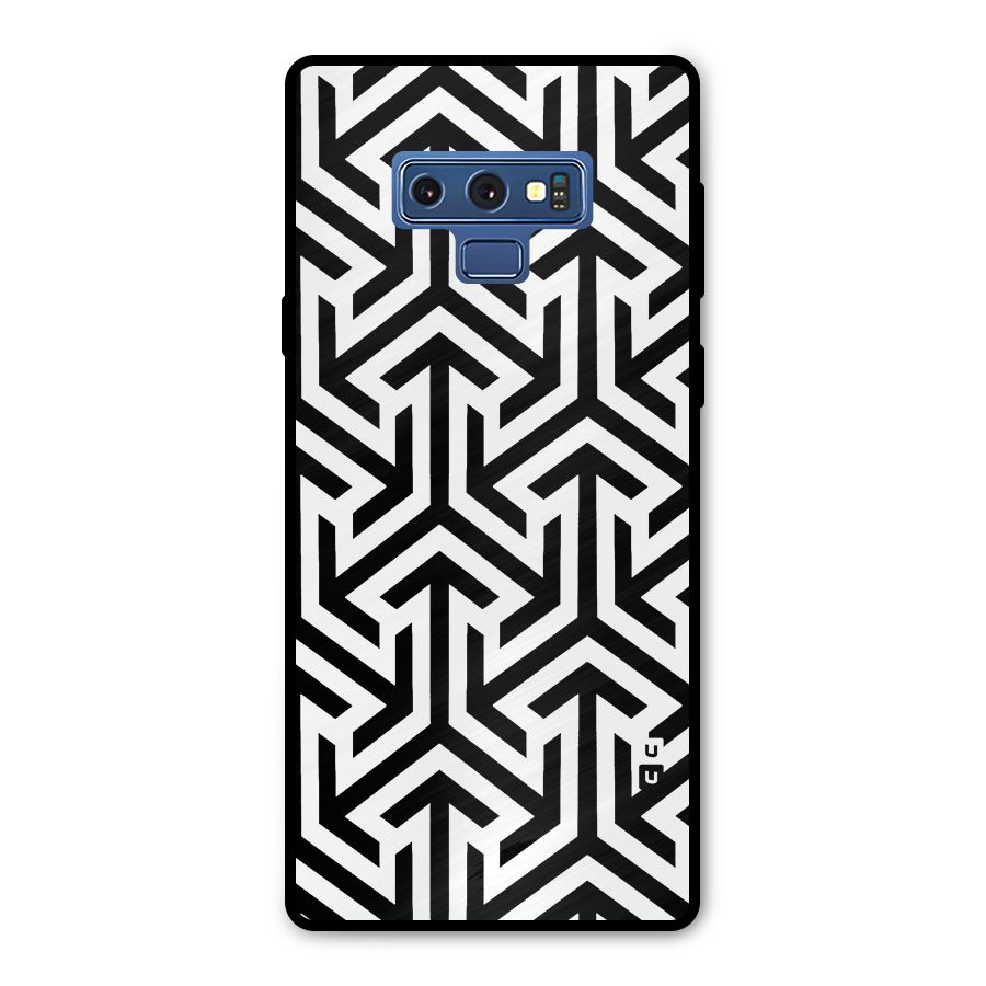 Abstract Triple Arrows Metal Back Case for Galaxy Note 9