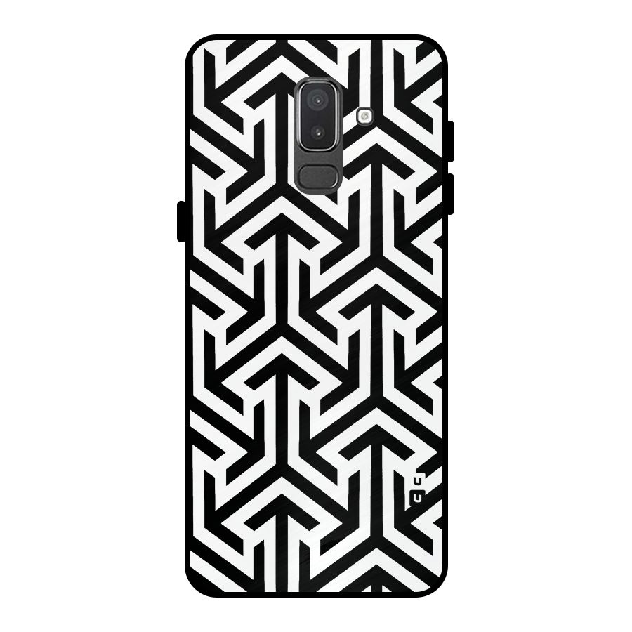 Abstract Triple Arrows Metal Back Case for Galaxy On8 (2018)
