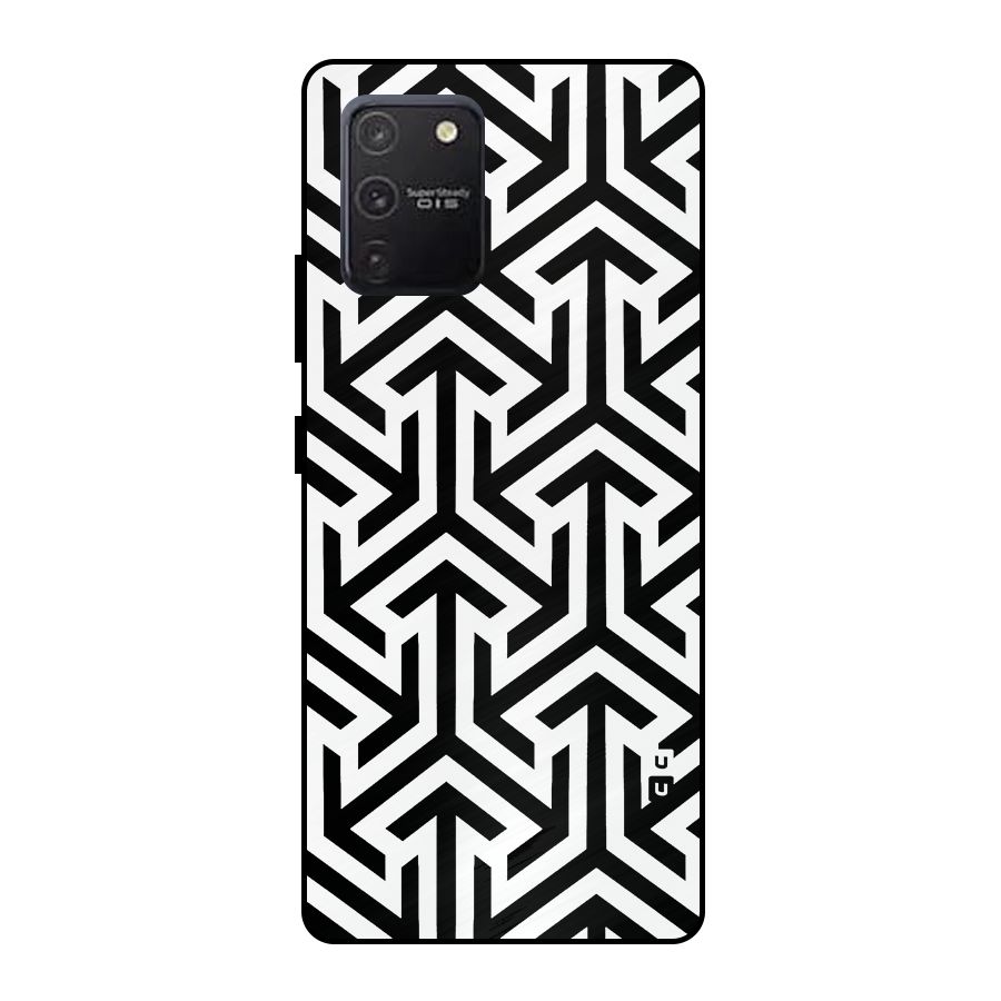 Abstract Triple Arrows Metal Back Case for Galaxy S10 Lite