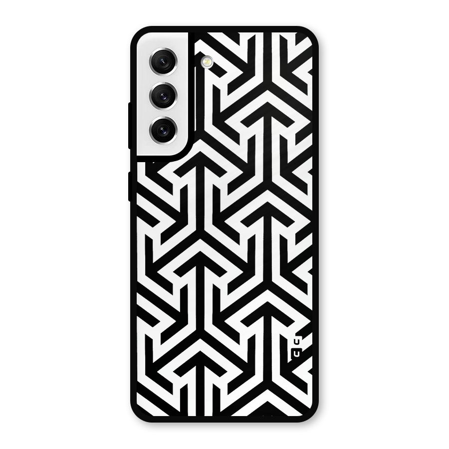 Abstract Triple Arrows Metal Back Case for Galaxy S21 FE 5G