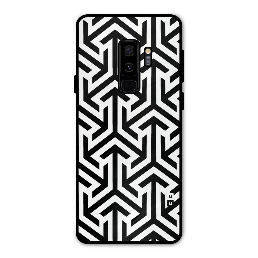Abstract Triple Arrows Metal Back Case for Galaxy S9 Plus