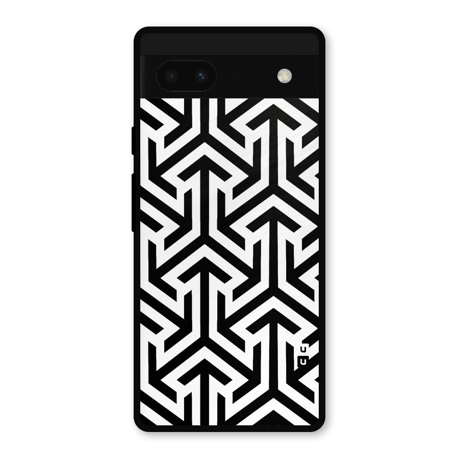 Abstract Triple Arrows Metal Back Case for Google Pixel 6a