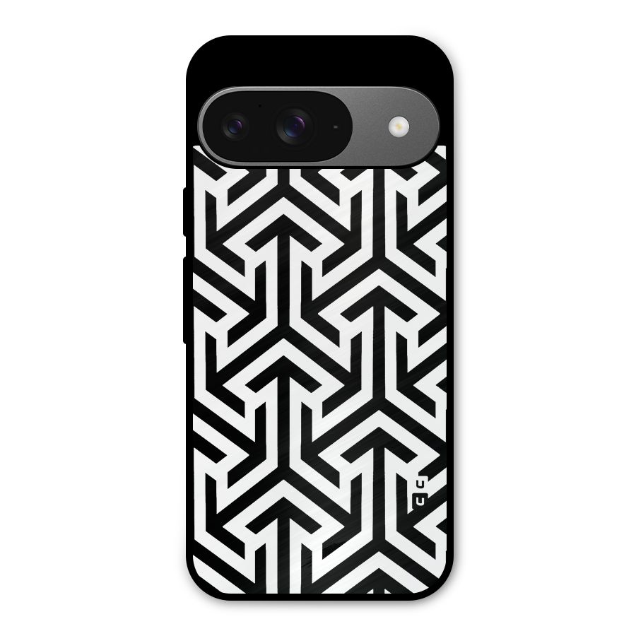 Abstract Triple Arrows Metal Back Case for Google Pixel 9
