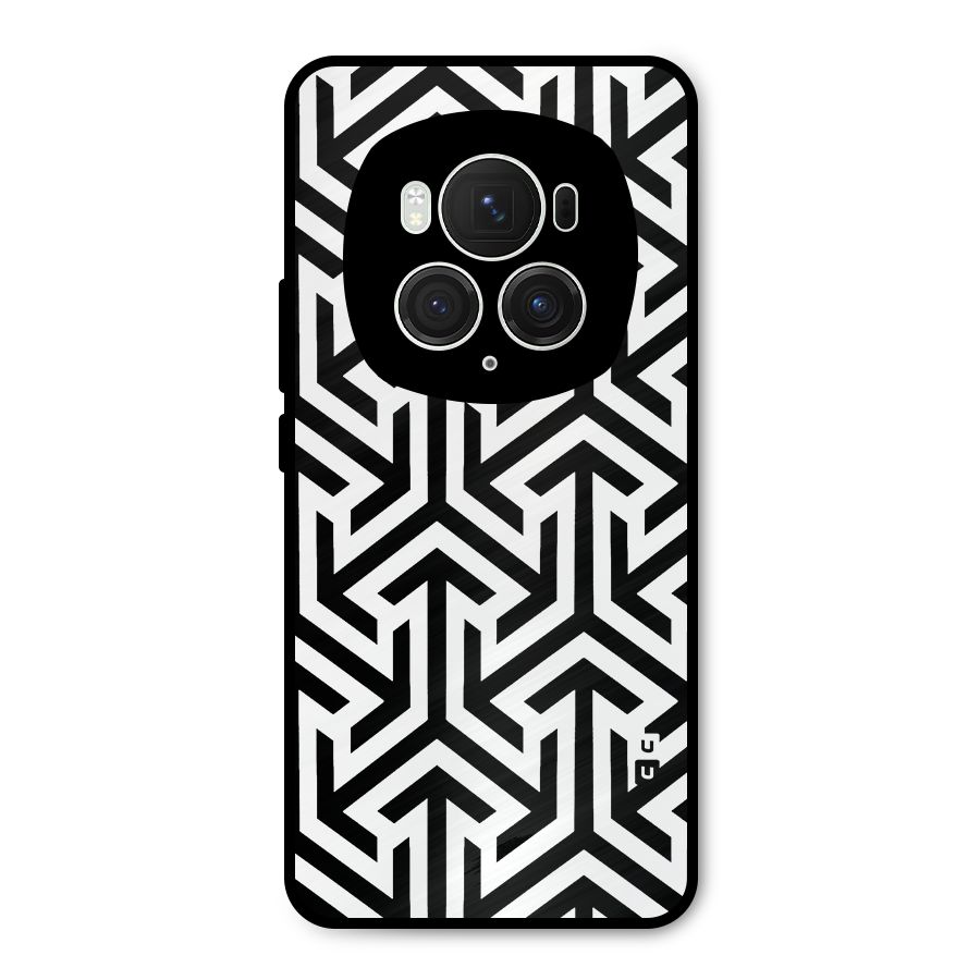 Abstract Triple Arrows Metal Back Case for Honor Magic6 Pro