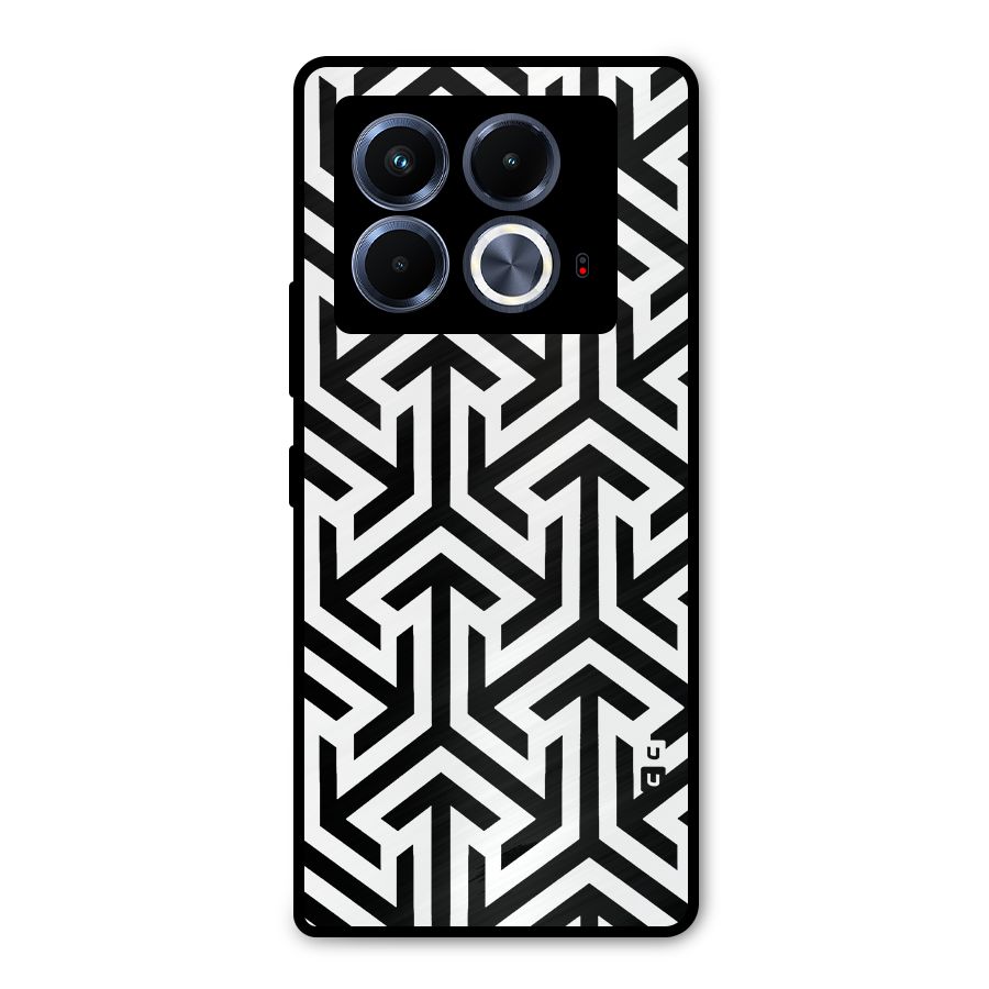Abstract Triple Arrows Metal Back Case for Infinix Note 40 5G