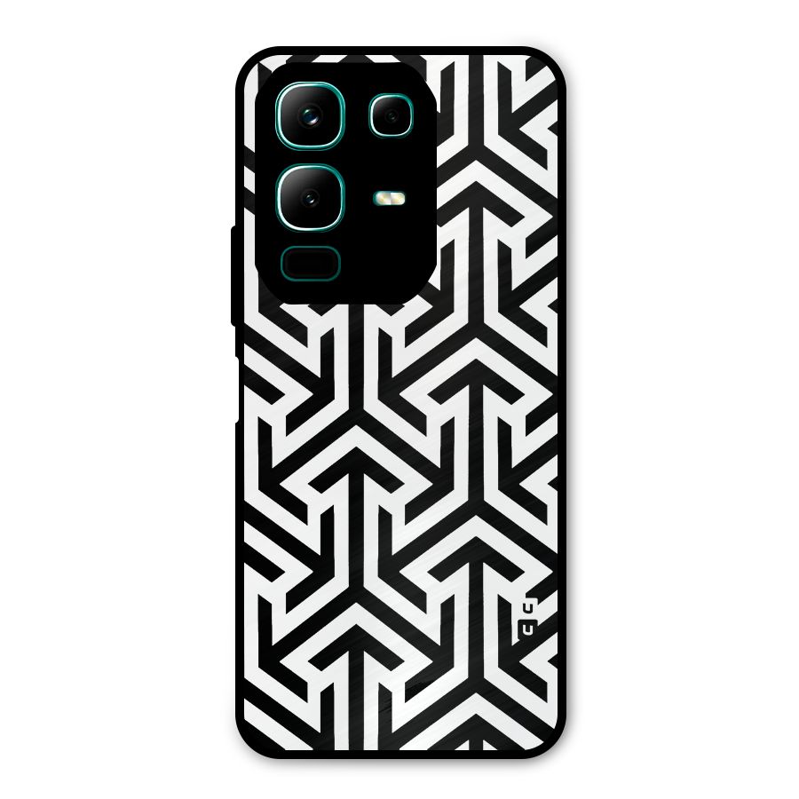 Abstract Triple Arrows Metal Back Case for Infinix Note 50x
