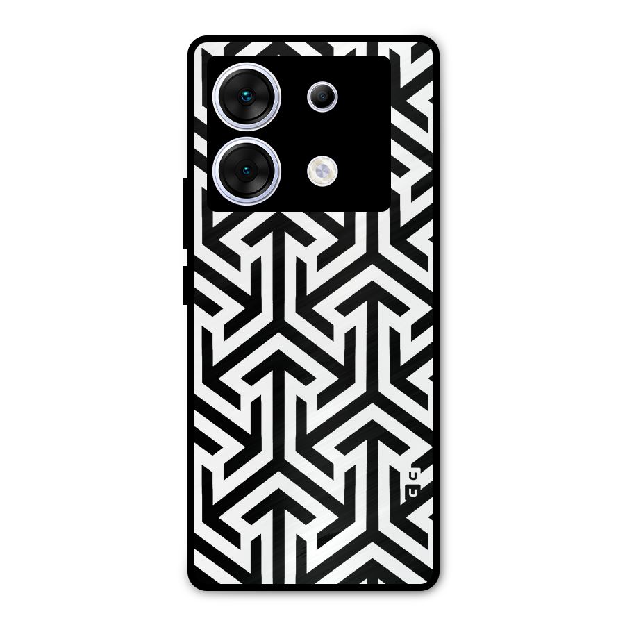 Abstract Triple Arrows Metal Back Case for Infinix Zero 30 5G