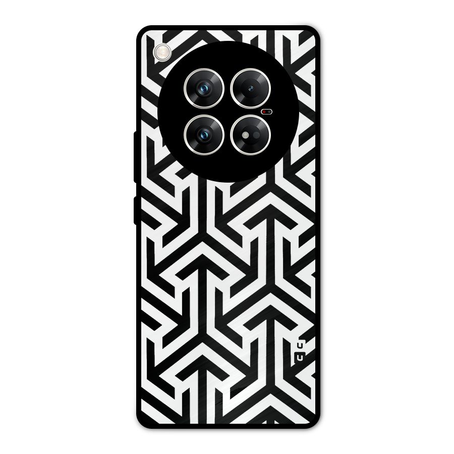 Abstract Triple Arrows Metal Back Case for Infinix Zero 40 5G