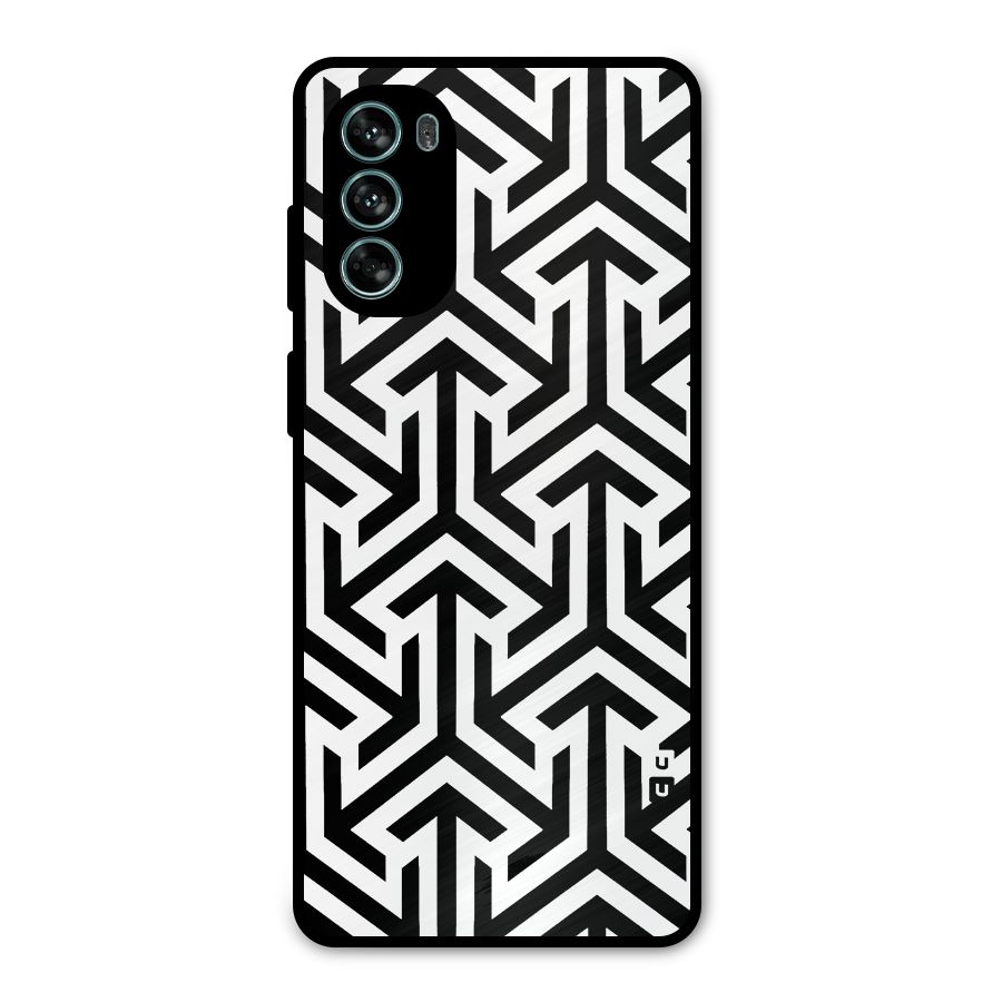 Abstract Triple Arrows Metal Back Case for Moto G62