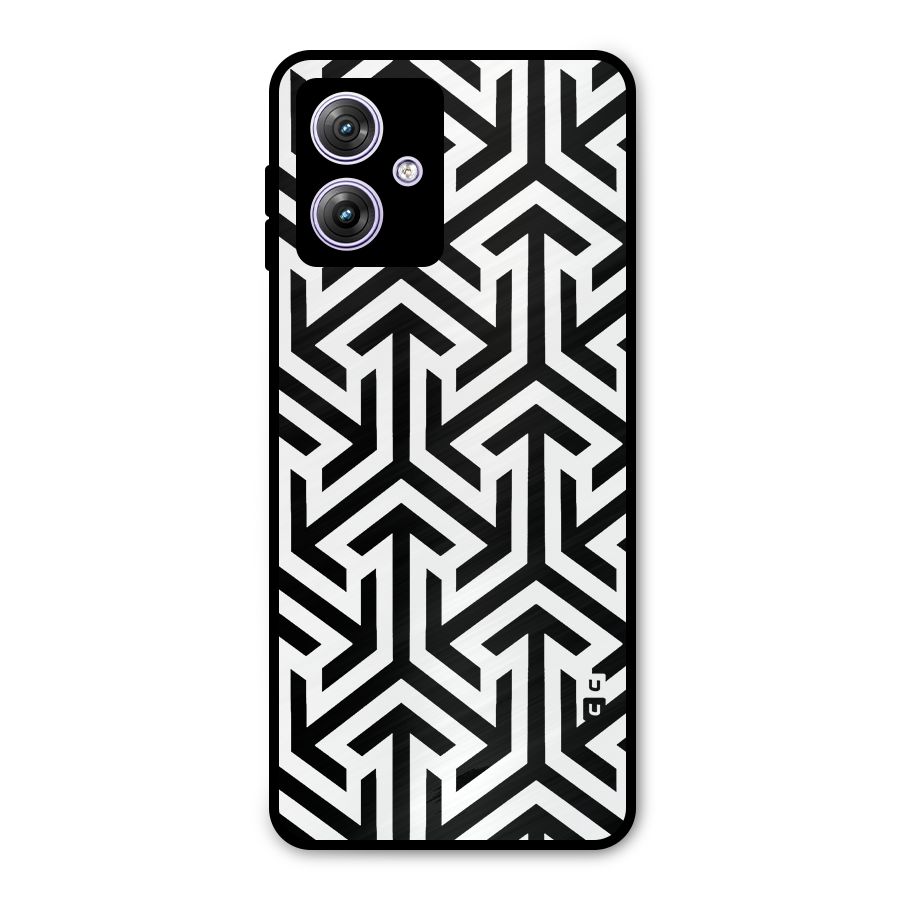 Abstract Triple Arrows Metal Back Case for Moto G64