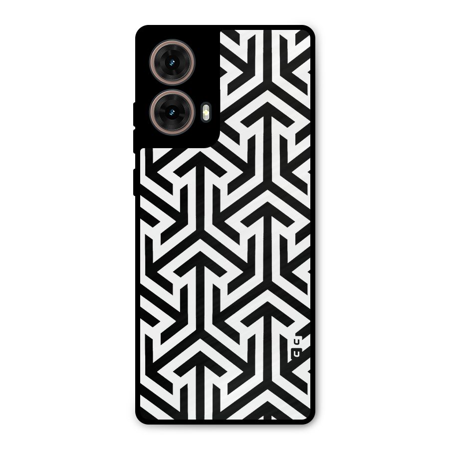 Abstract Triple Arrows Metal Back Case for Moto G85
