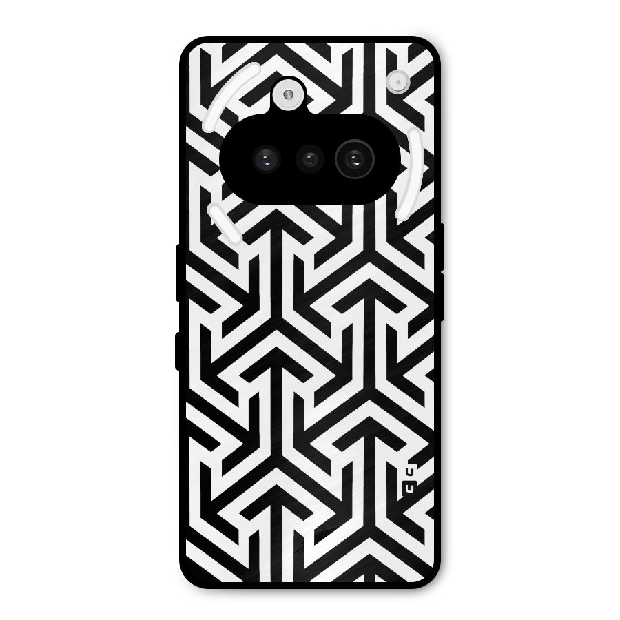 Abstract Triple Arrows Metal Back Case for Nothing Phone 3a