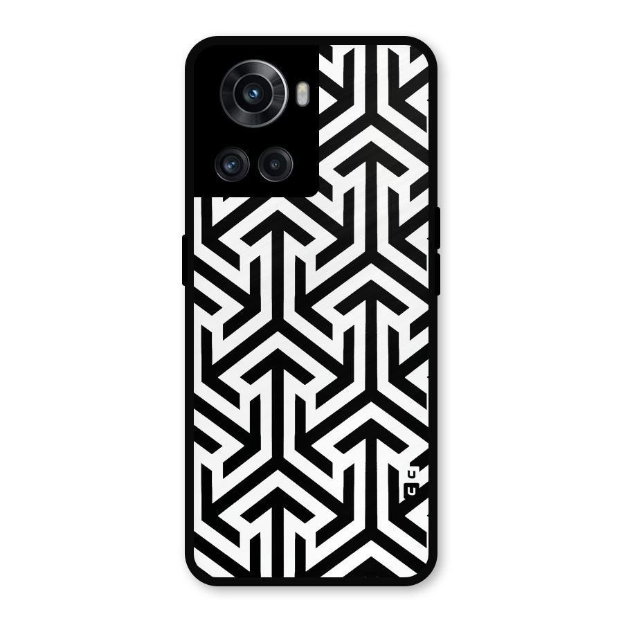 Abstract Triple Arrows Metal Back Case for OnePlus 10R