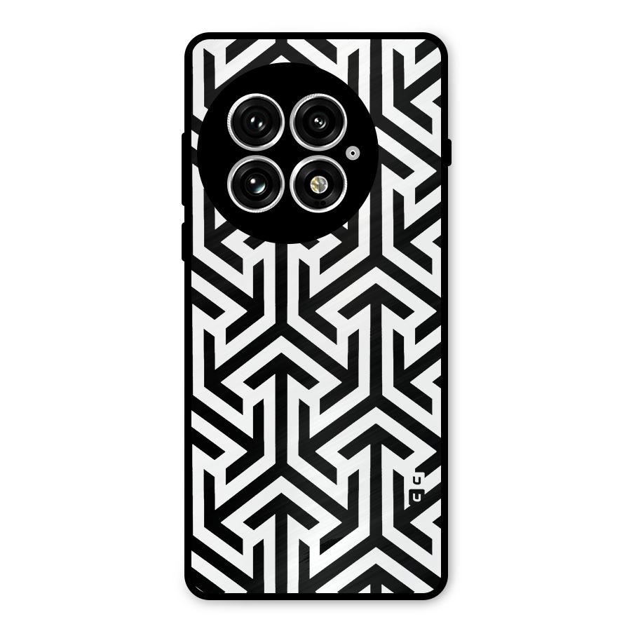 Abstract Triple Arrows Metal Back Case for OnePlus 13