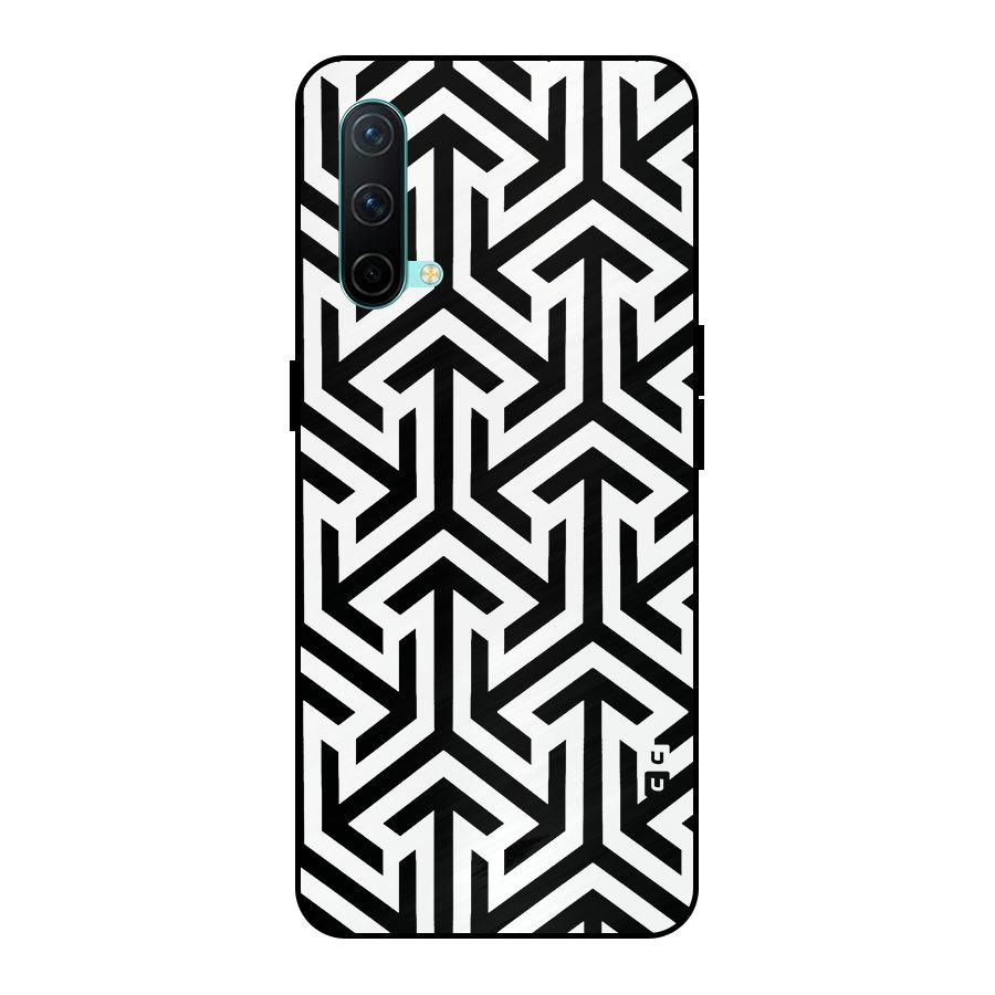 Abstract Triple Arrows Metal Back Case for OnePlus Nord CE 5G