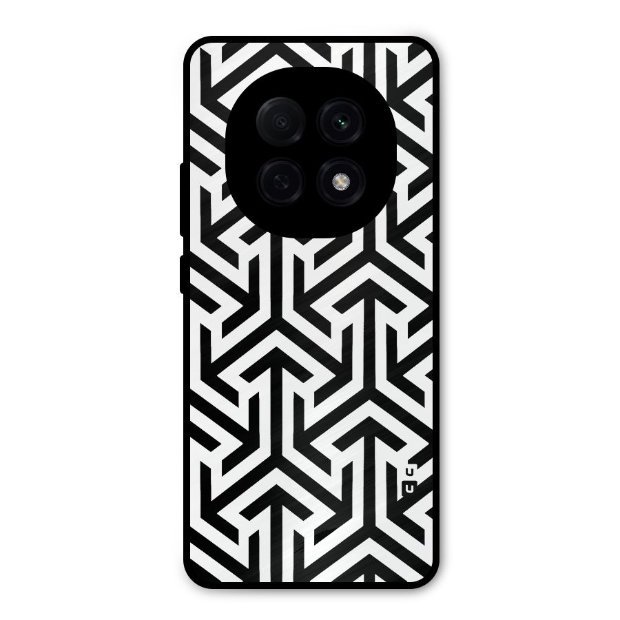 Abstract Triple Arrows Metal Back Case for Oppo F29 Pro