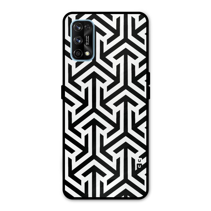 Abstract Triple Arrows Metal Back Case for Realme 7 Pro