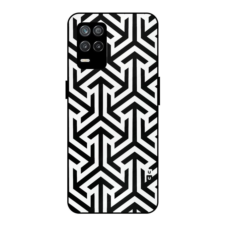 Abstract Triple Arrows Metal Back Case for Realme 9 5G