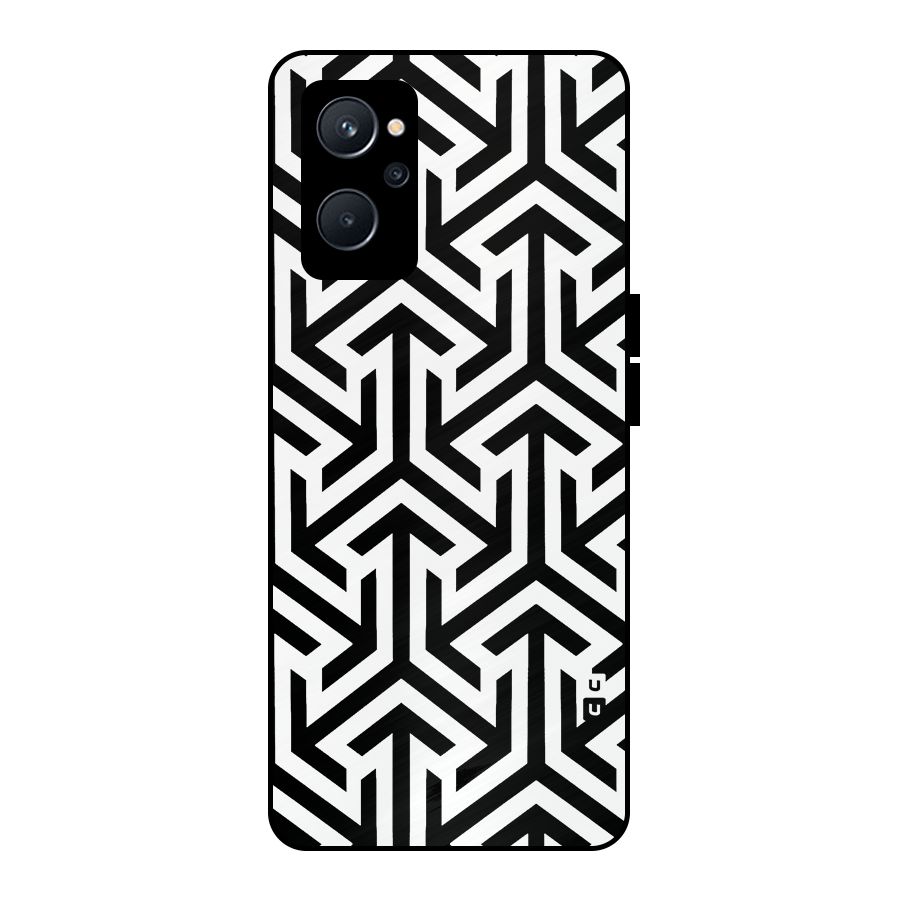 Abstract Triple Arrows Metal Back Case for Realme 9i 5G