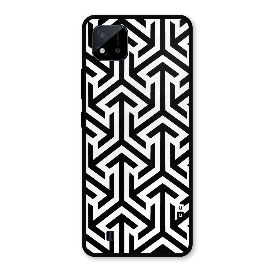 Abstract Triple Arrows Metal Back Case for Realme C11 2021