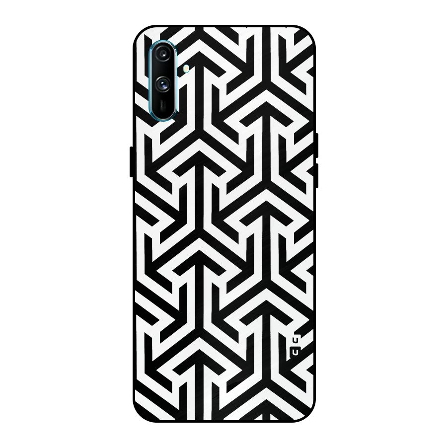 Abstract Triple Arrows Metal Back Case for Realme C3