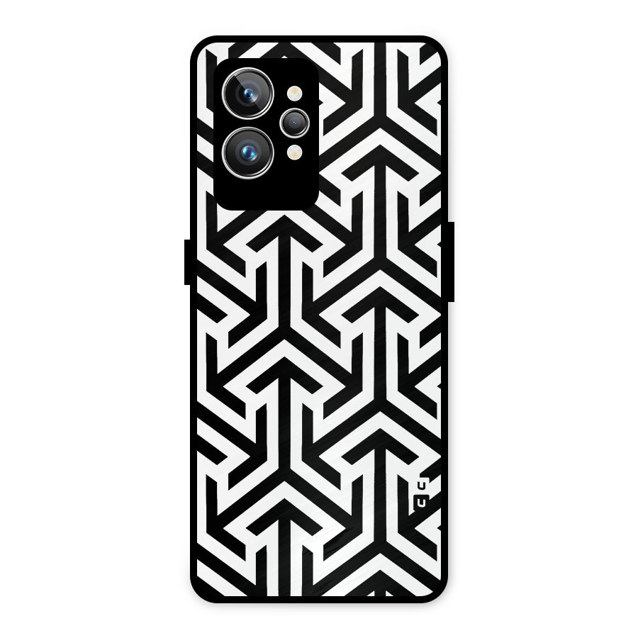 Abstract Triple Arrows Metal Back Case for Realme GT2 Pro