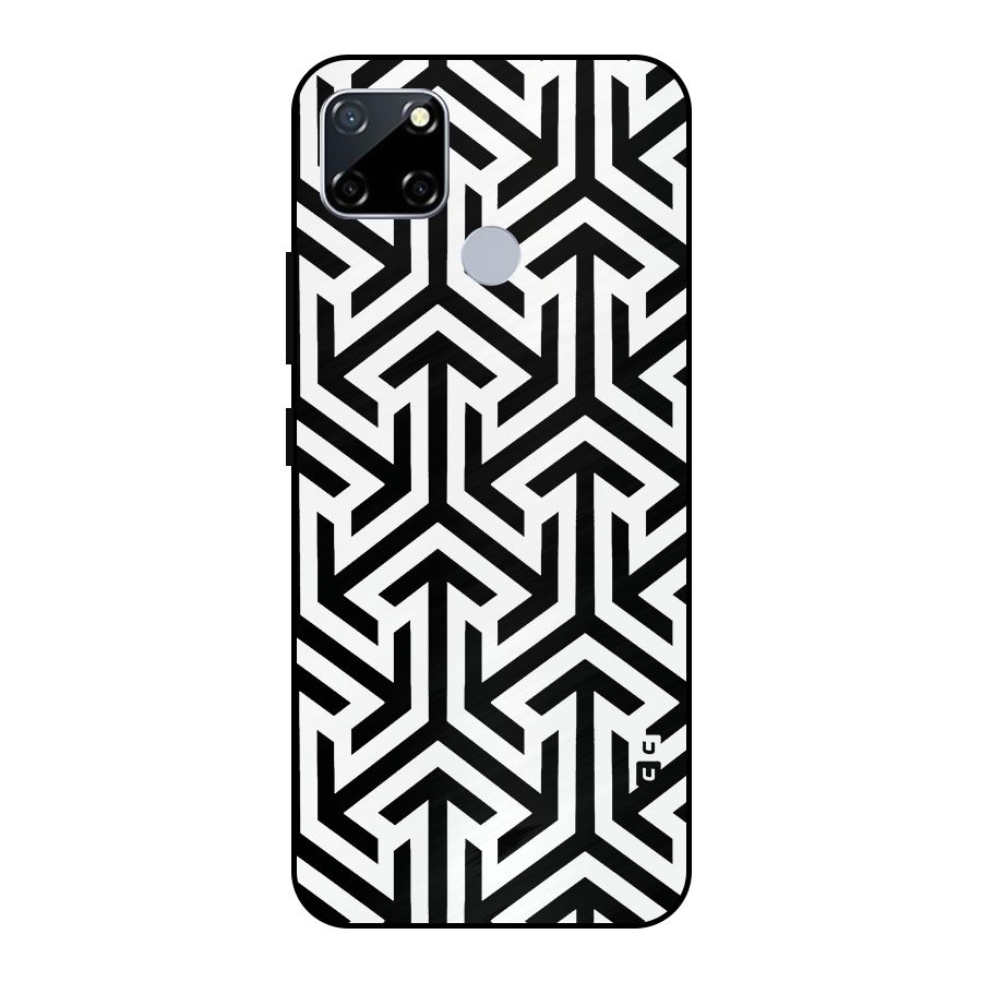 Abstract Triple Arrows Metal Back Case for Realme Narzo 20