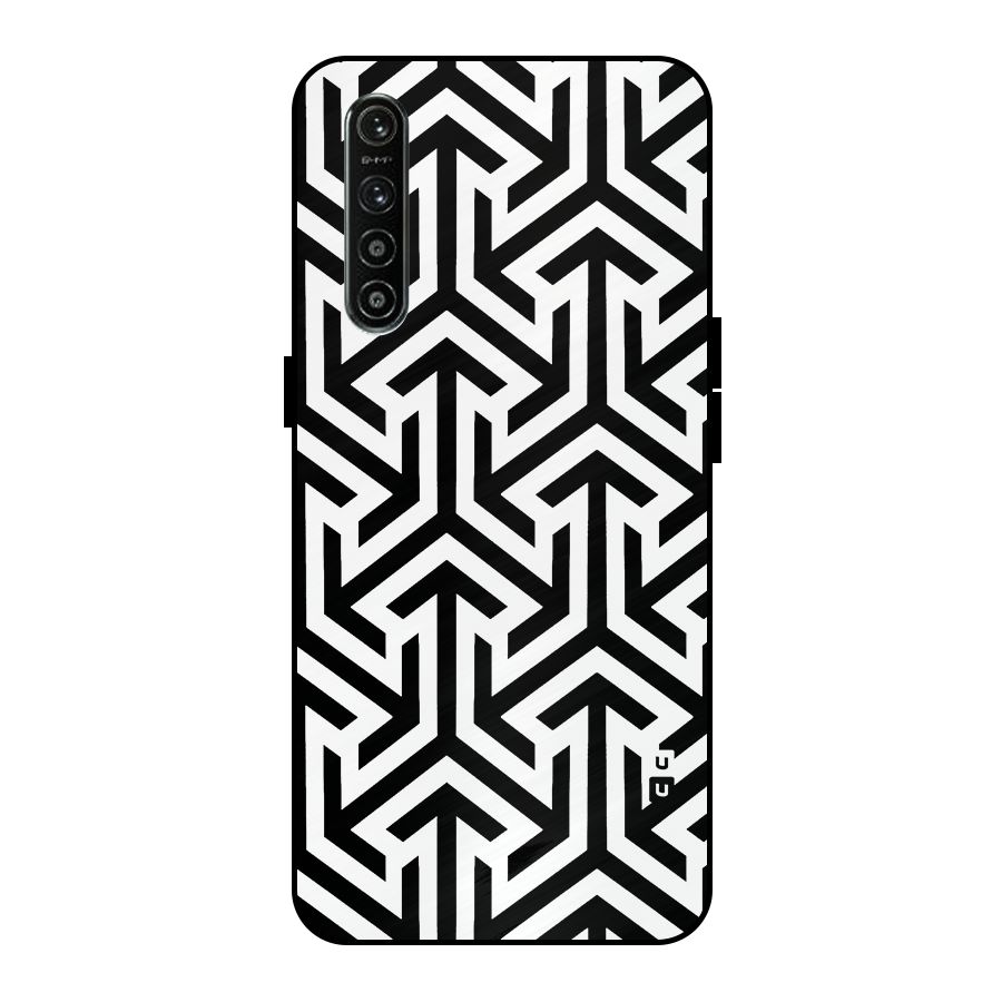 Abstract Triple Arrows Metal Back Case for Realme XT