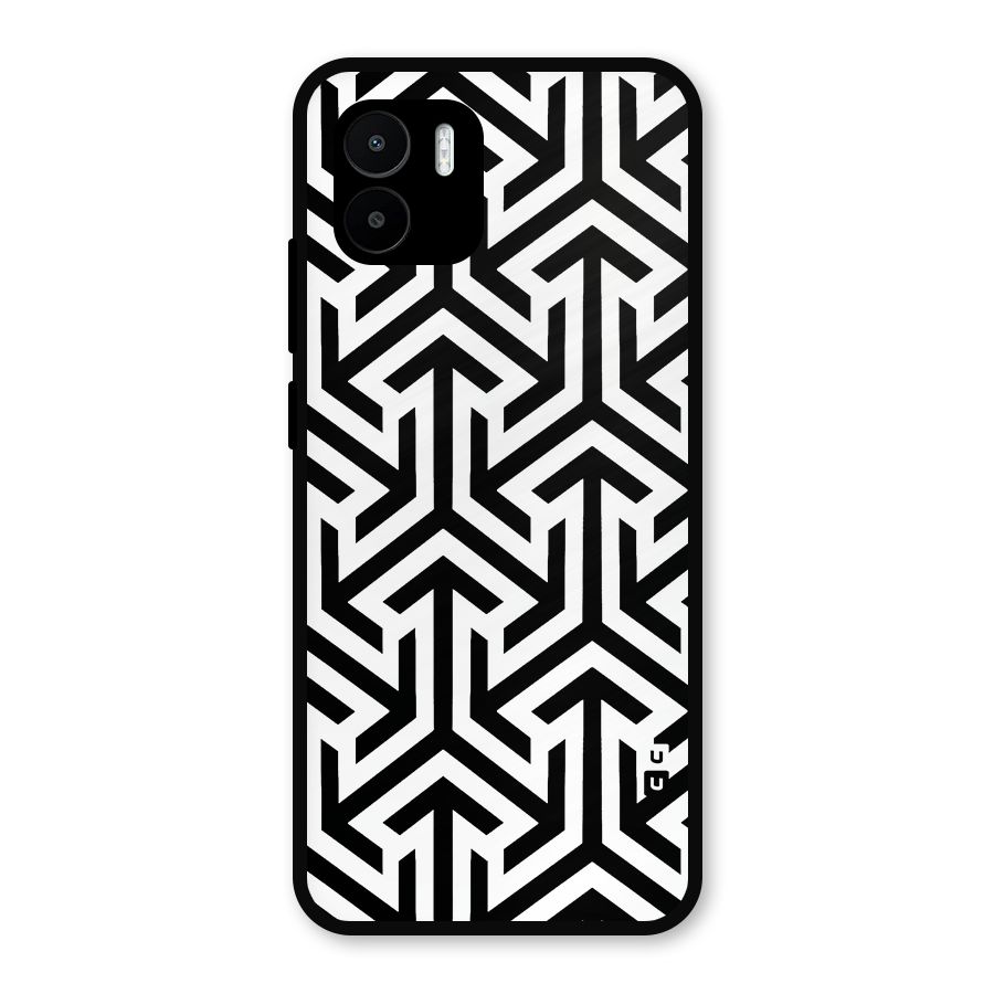 Abstract Triple Arrows Metal Back Case for Redmi A2