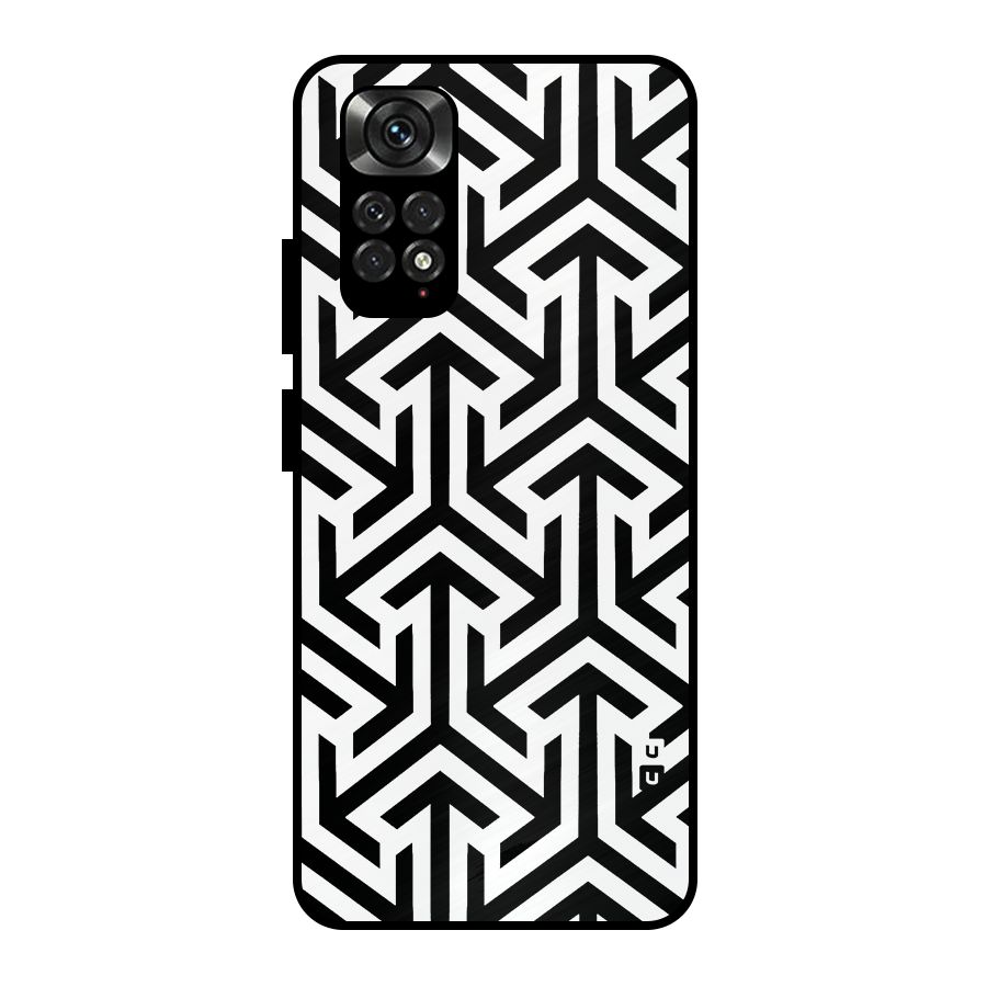Abstract Triple Arrows Metal Back Case for Redmi Note 11 Pro