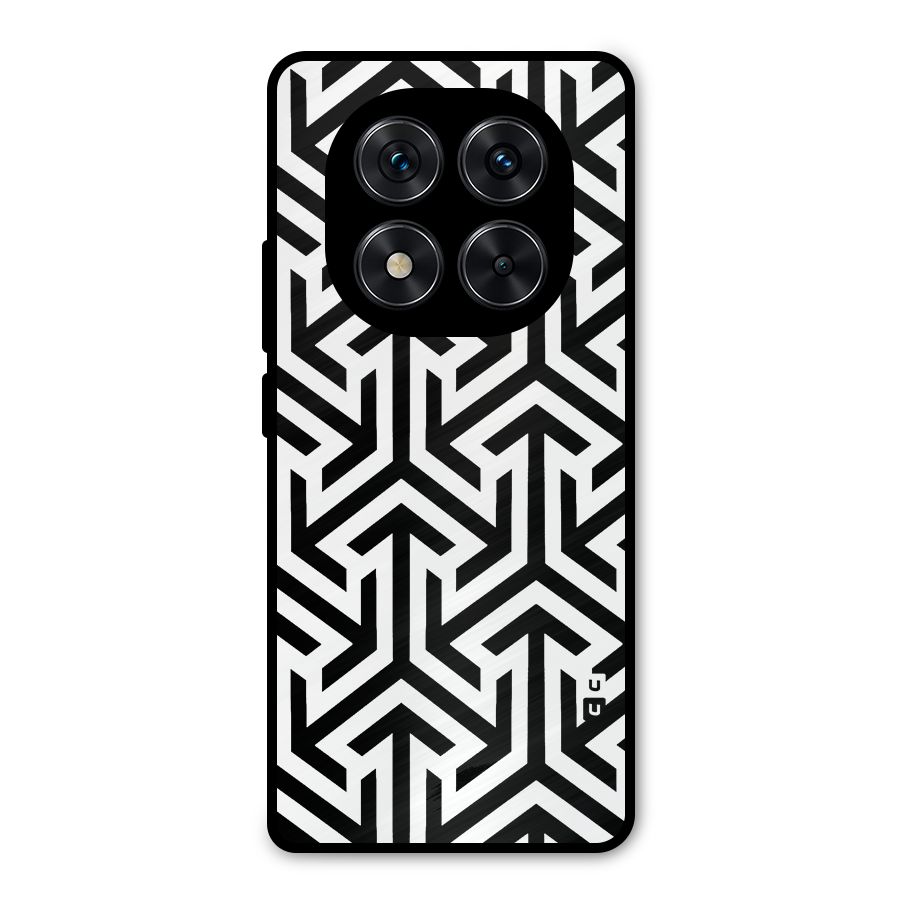 Abstract Triple Arrows Metal Back Case for Redmi Note 14 Pro 5G