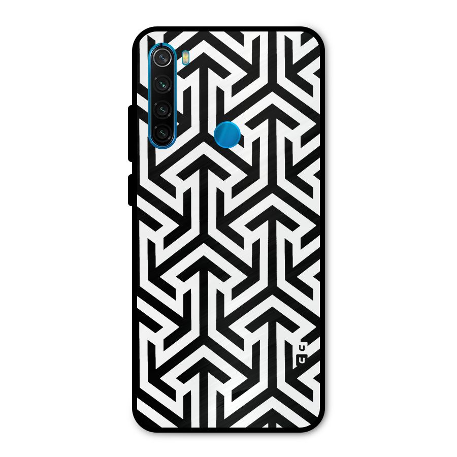 Abstract Triple Arrows Metal Back Case for Redmi Note 8