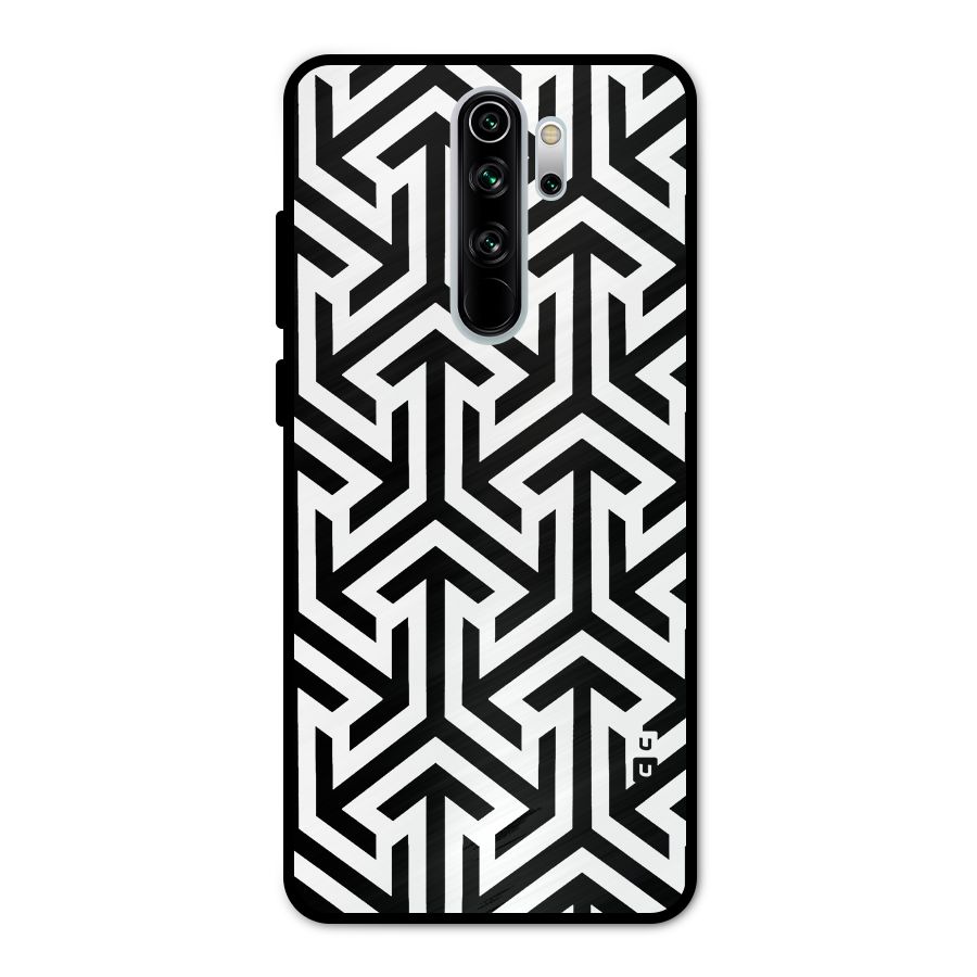 Abstract Triple Arrows Metal Back Case for Redmi Note 8 Pro