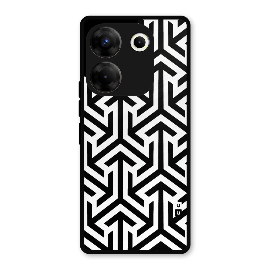 Abstract Triple Arrows Metal Back Case for Tecno Camon 20