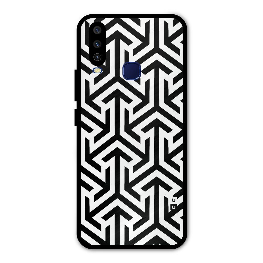 Abstract Triple Arrows Metal Back Case for Vivo V17