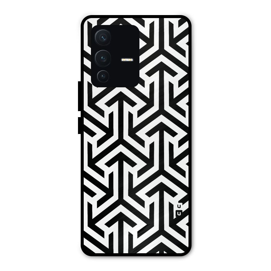 Abstract Triple Arrows Metal Back Case for Vivo V23 Pro