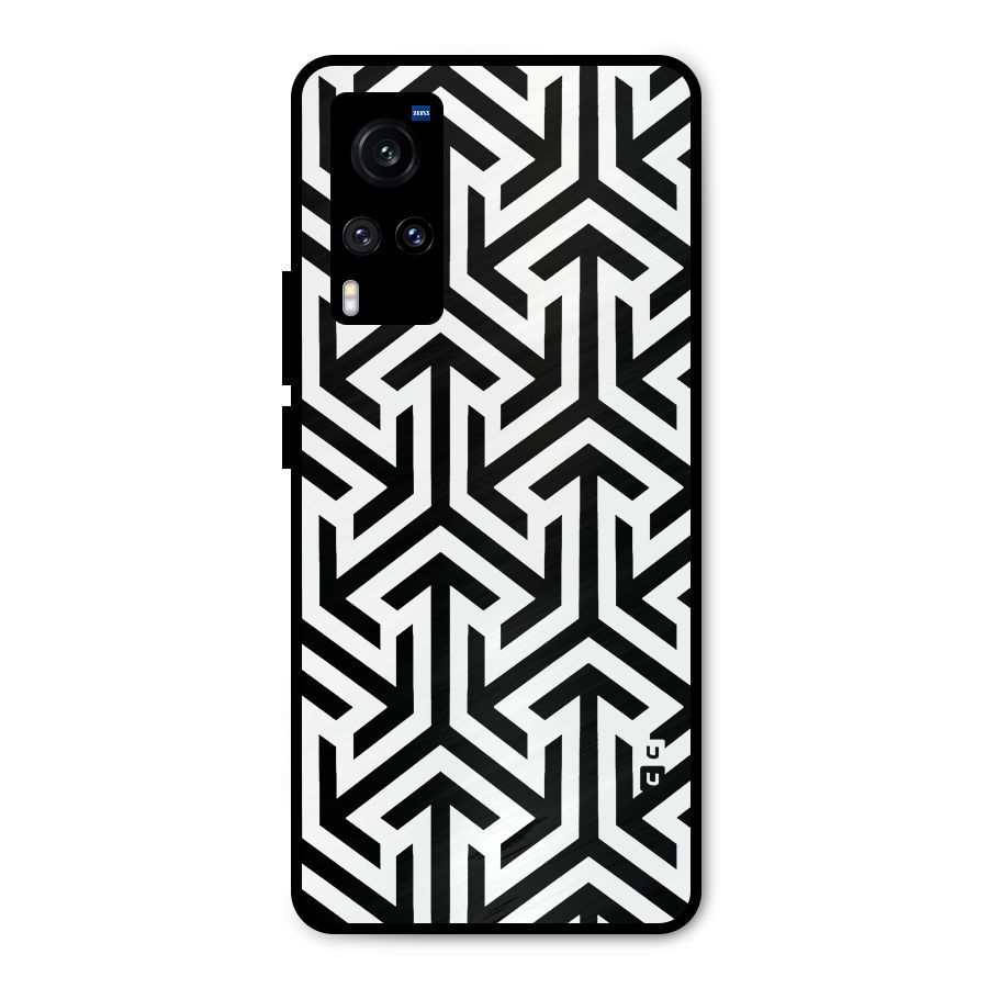 Abstract Triple Arrows Metal Back Case for Vivo X60