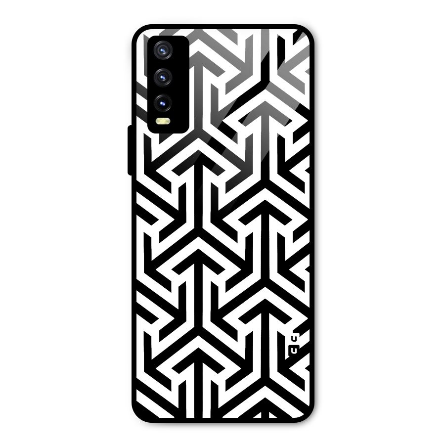 Abstract Triple Arrows Metal Back Case for Vivo Y20