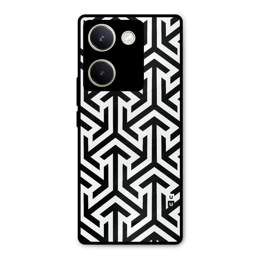 Abstract Triple Arrows Metal Back Case for Vivo Y200 Pro