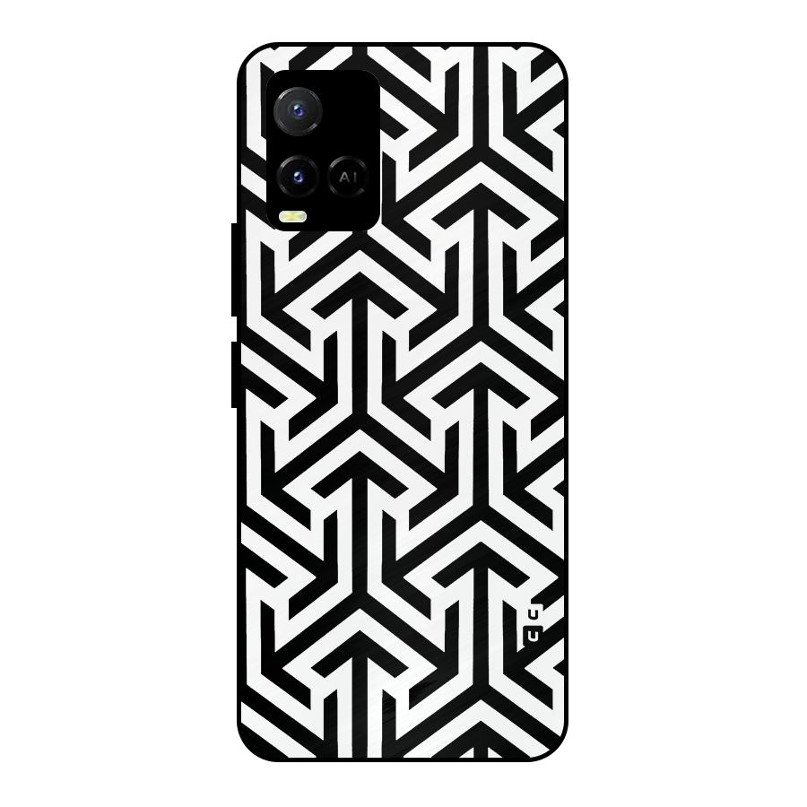 Abstract Triple Arrows Metal Back Case for Vivo Y21T