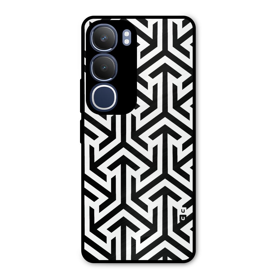 Abstract Triple Arrows Metal Back Case for Vivo Y29