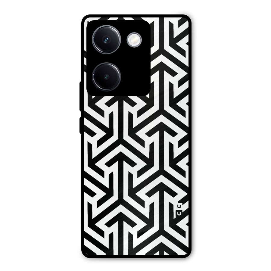 Abstract Triple Arrows Metal Back Case for Vivo Y300 Plus