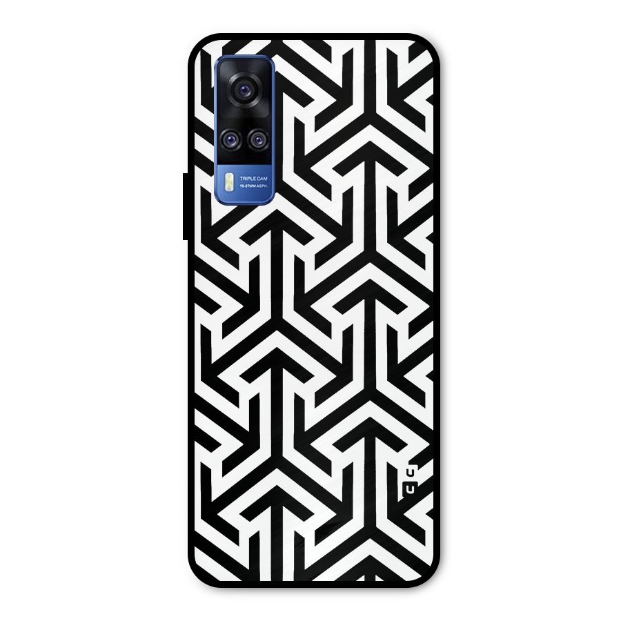 Abstract Triple Arrows Metal Back Case for Vivo Y31
