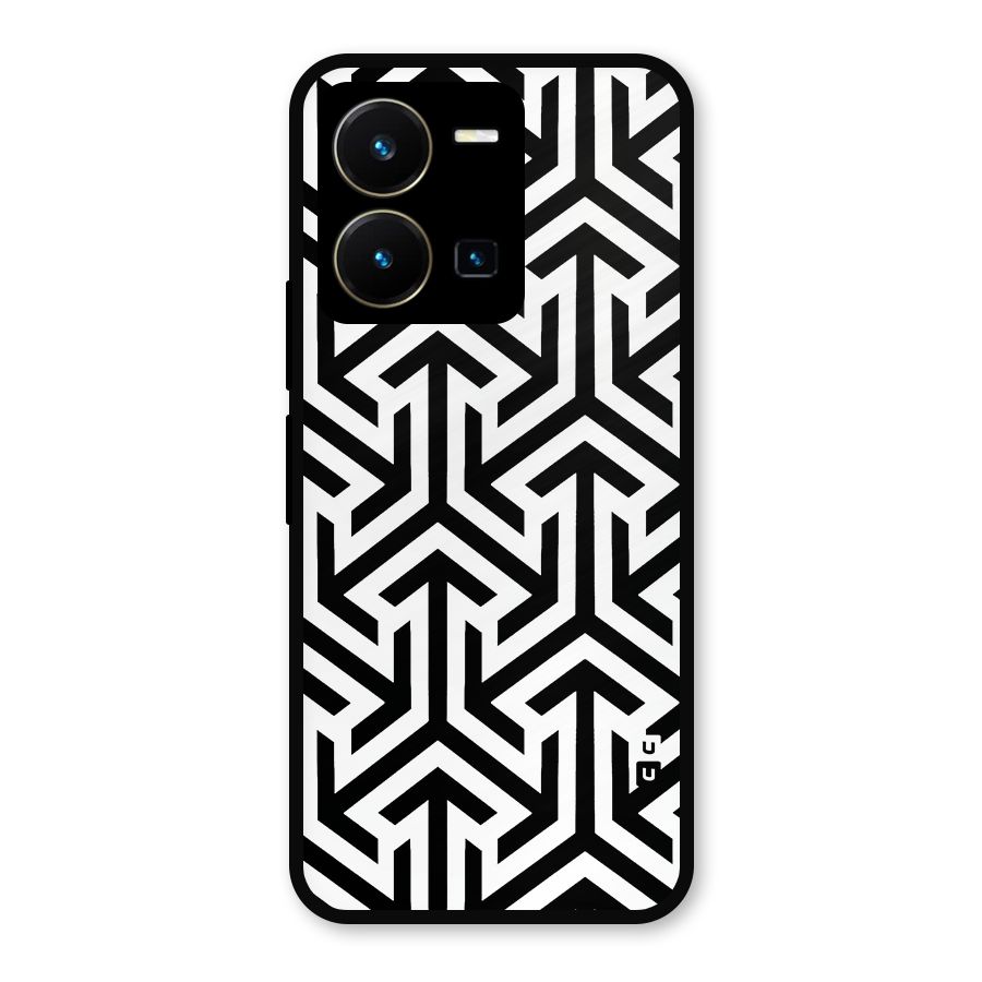 Abstract Triple Arrows Metal Back Case for Vivo Y35