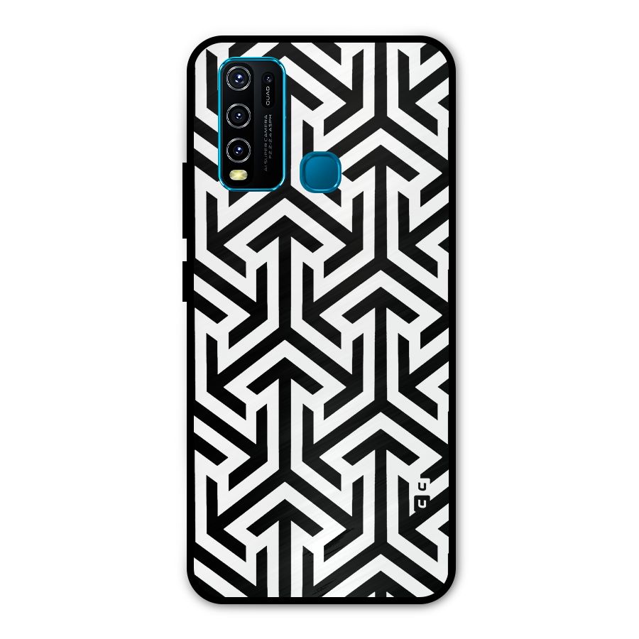 Abstract Triple Arrows Metal Back Case for Vivo Y50