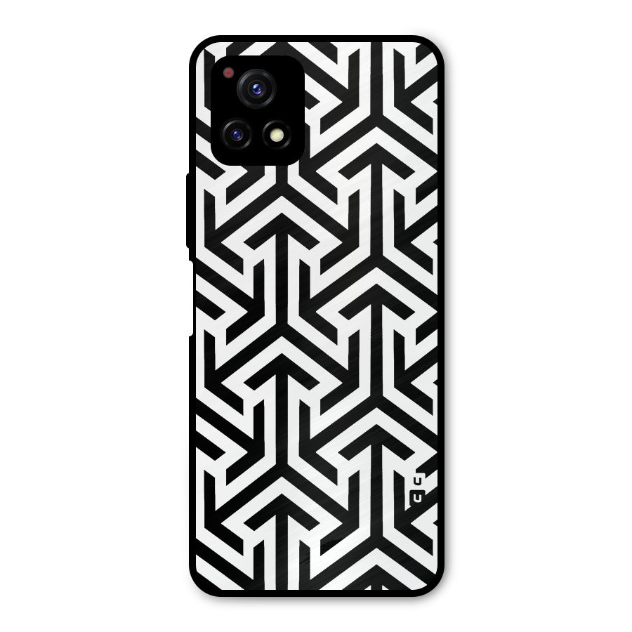 Abstract Triple Arrows Metal Back Case for Vivo Y72 5G