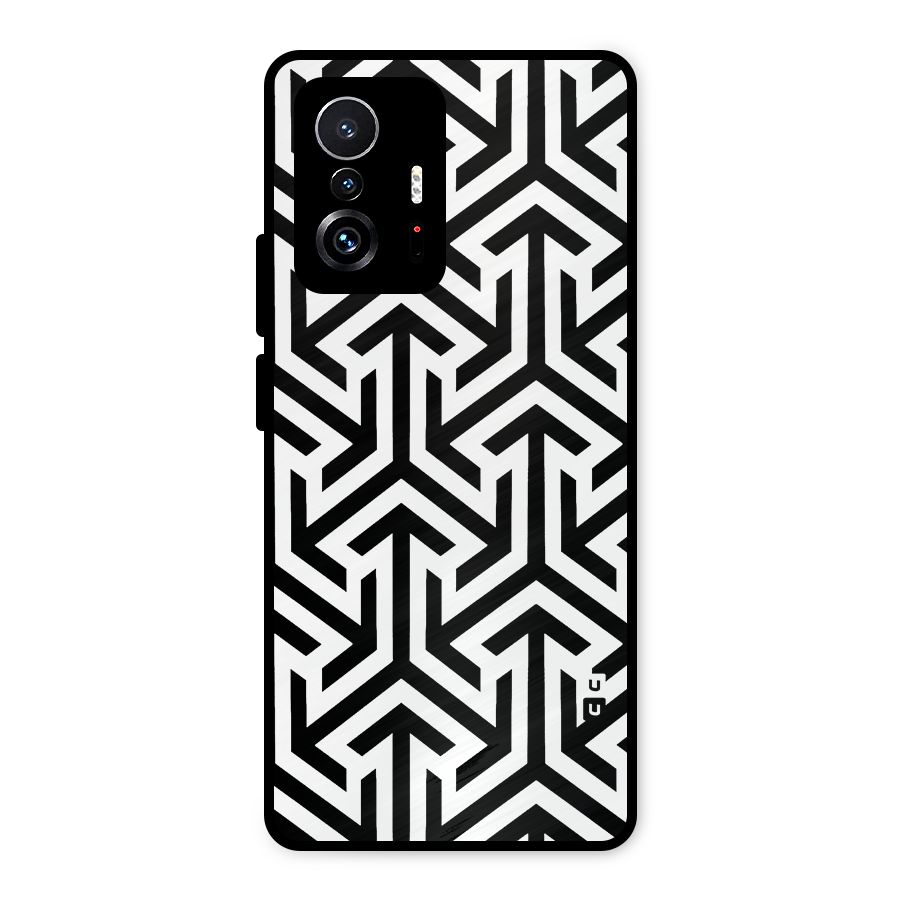 Abstract Triple Arrows Metal Back Case for Xiaomi 11T Pro