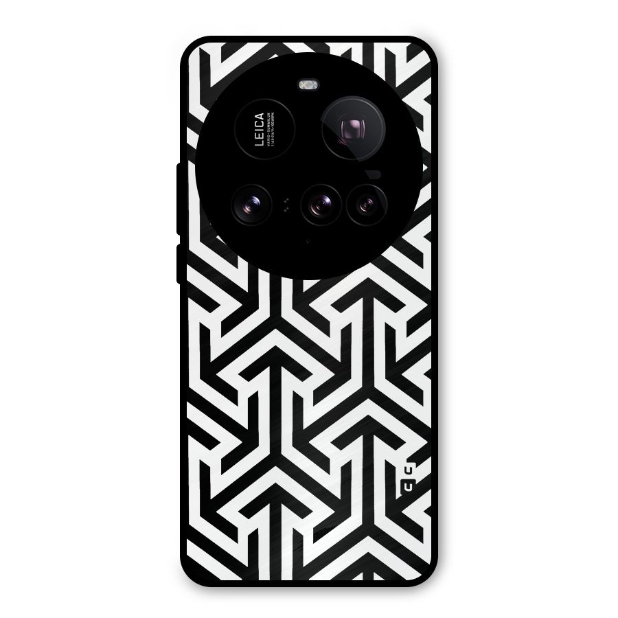 Abstract Triple Arrows Metal Back Case for Xiaomi 15 Ultra