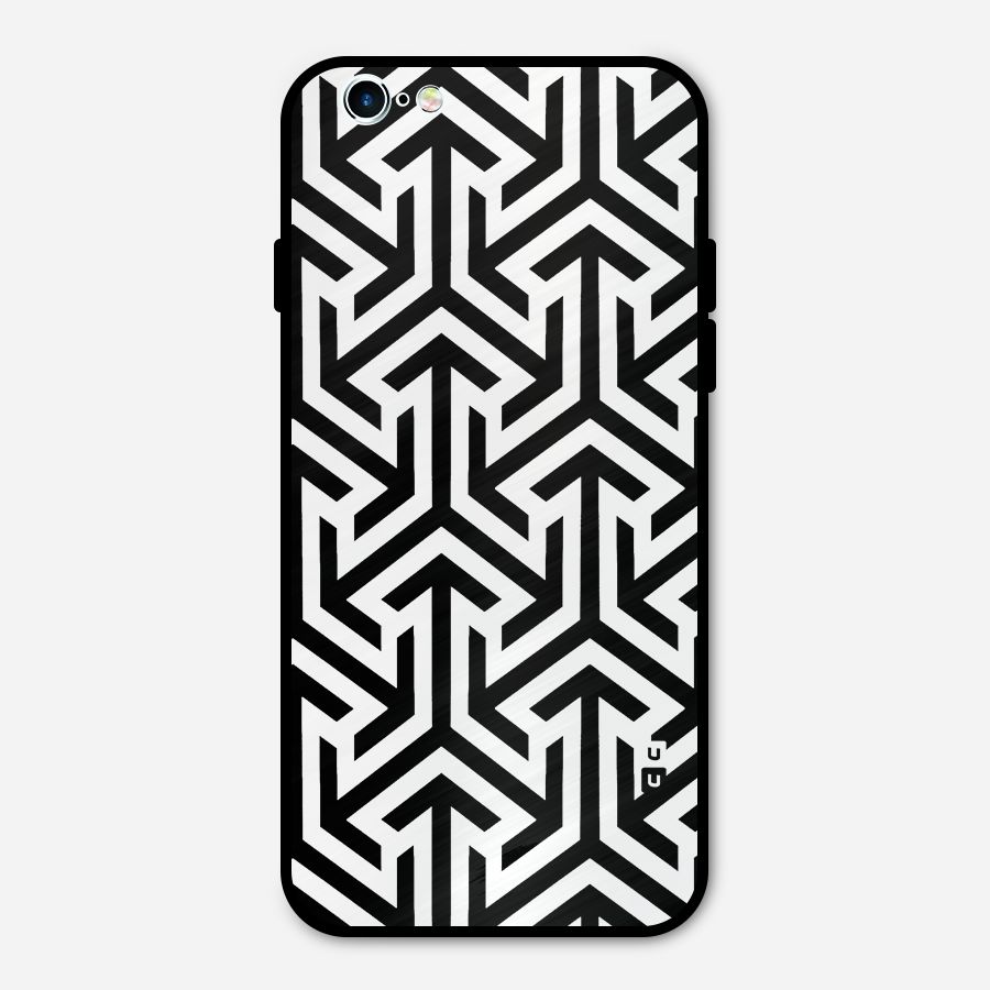 Abstract Triple Arrows Metal Back Case for iPhone 6 6s