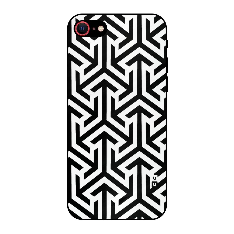Abstract Triple Arrows Metal Back Case for iPhone 7